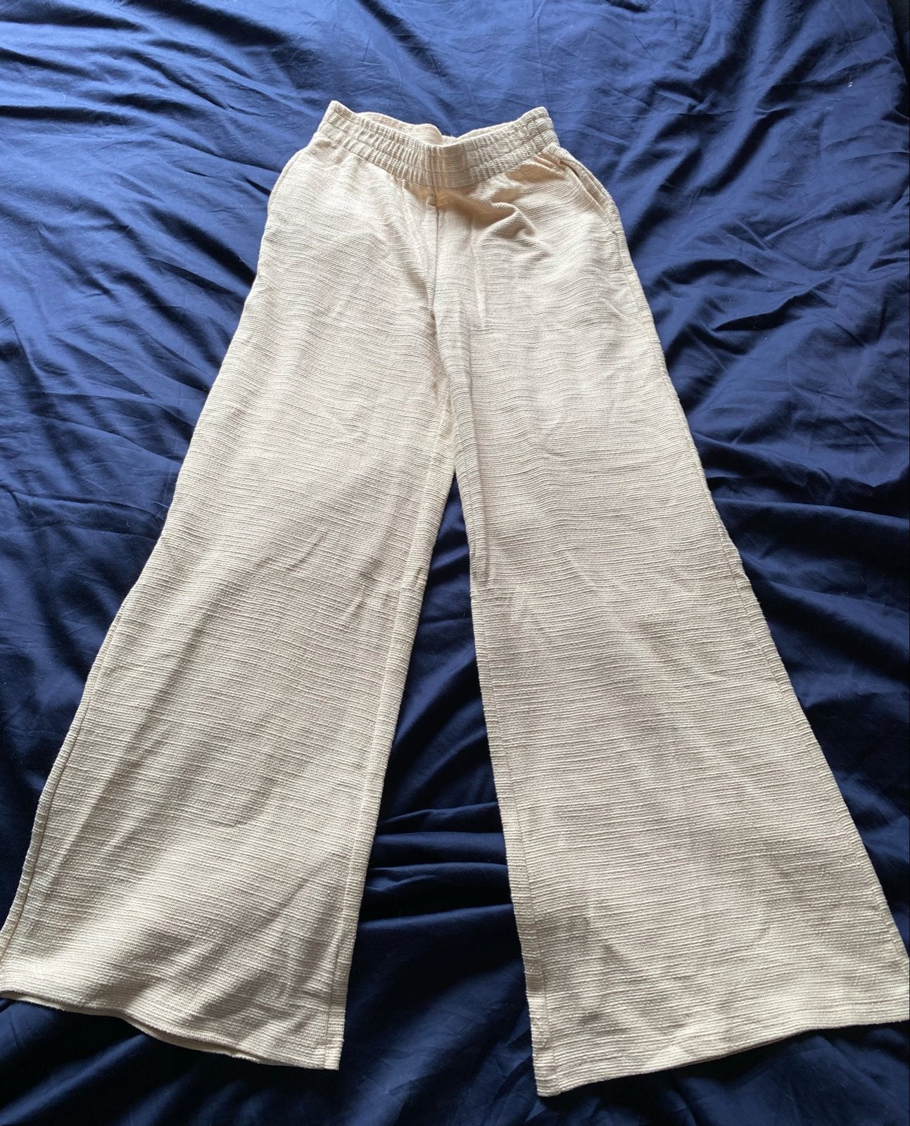 Nieuwe Object broek, maat M, beige, wijd model, Maat 38/40 (M), Beige, Nieuw, Ophalen of Verzenden