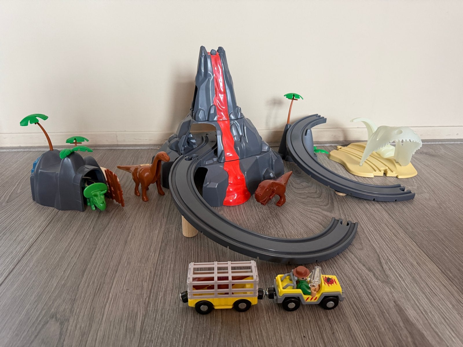 Grote Little Dutch & Lupuli treinbaan sets met auto's, Ophalen, Gebruikt, Overige typen