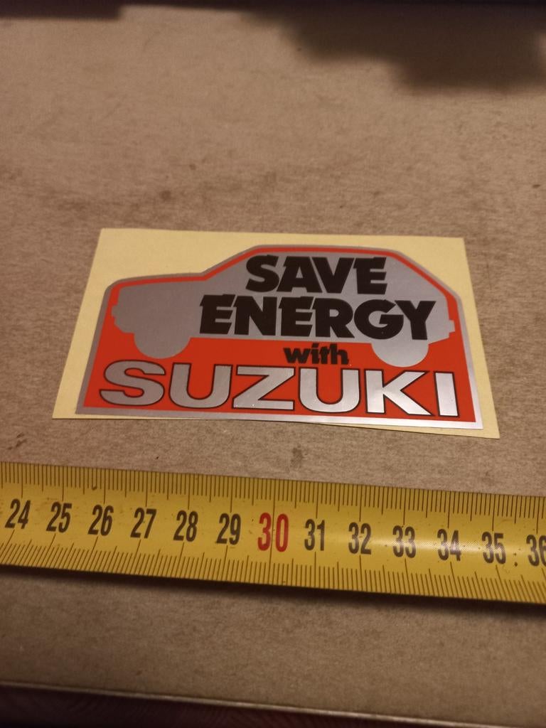 Safe energie with suzuki, Verzamelen, Stickers, Ophalen of Verzenden, Zo goed als nieuw