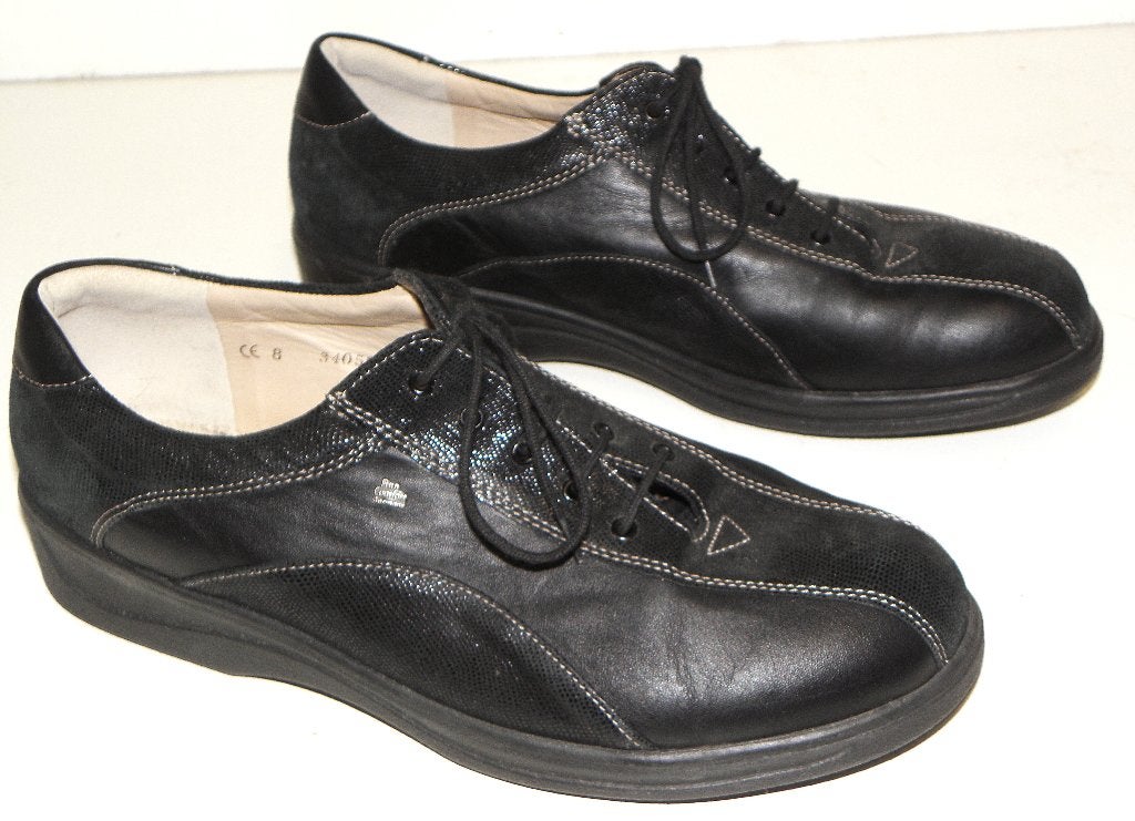 Zwarte Finn Comfort veterschoenen maat 8 of 42, Finn Comfort, Zwart, Ophalen of Verzenden, Zo goed als nieuw