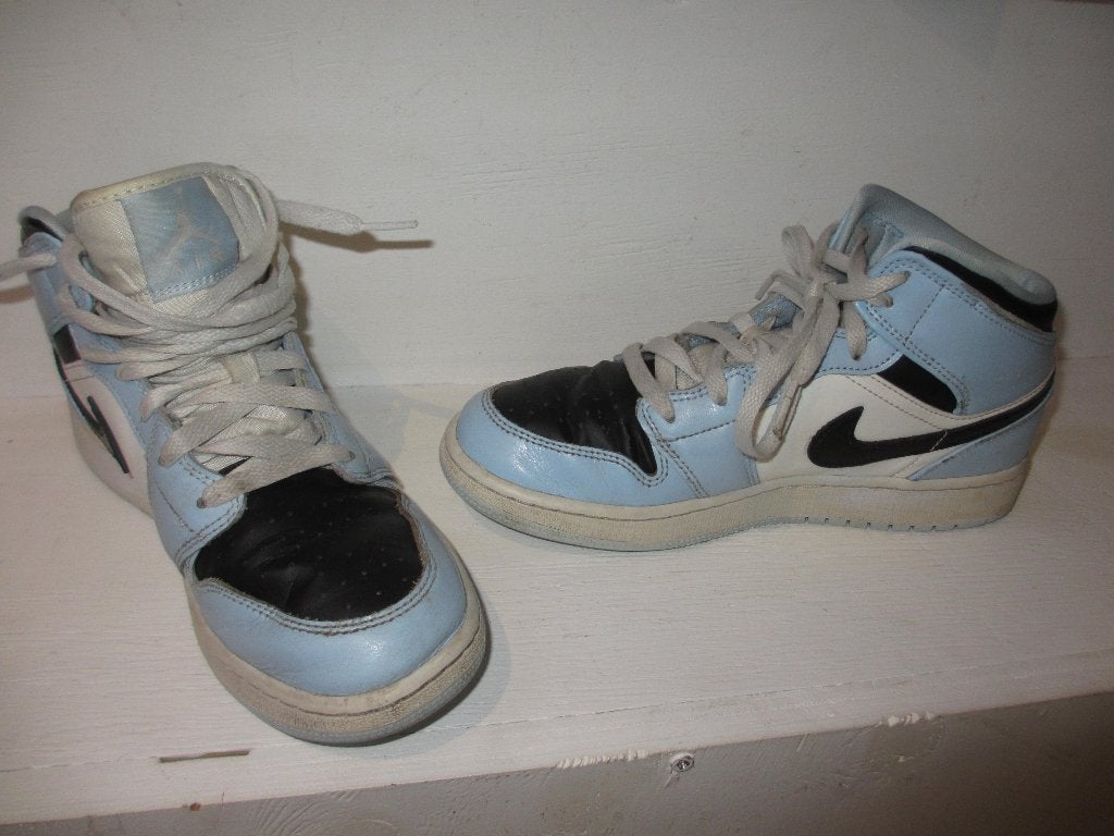 nike Air Jordan mid ocean  schoenen licht gedragen Mt:38,5, Wit, Nike, Ophalen of Verzenden, Gedragen
