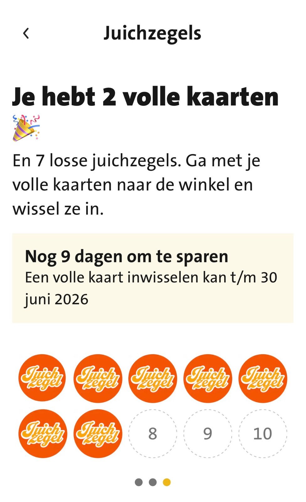 Jumbo digitale zegels voor juich jack, Ophalen, Winkel, Super of Benzinepomp, Volle spaarkaart