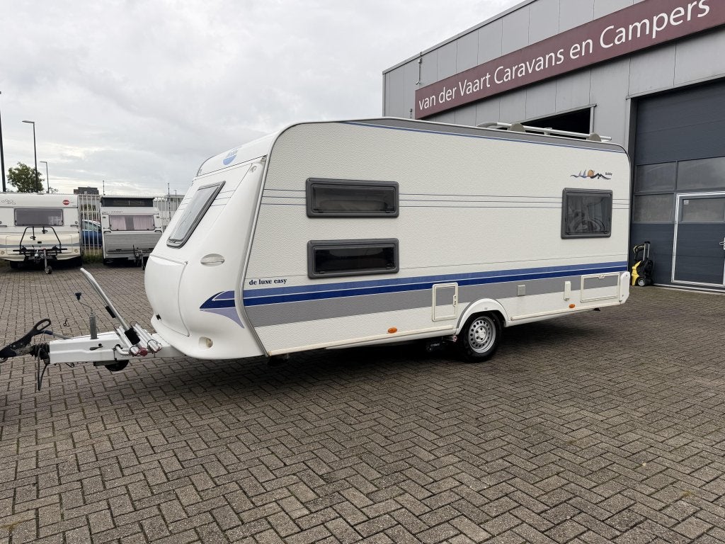 Hobby De luxe Easy 495 UK Kinderkamer, Caravans en Kamperen, Overige typen, Rondzit, Hobby, Bedrijf