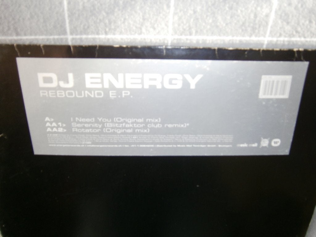 DJ Energy – Rebound E.P. 2004. Zwitzerland. Techno Trance, Ophalen, Gebruikt, Trance, 12 inch