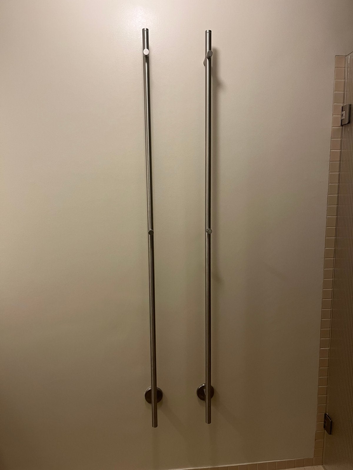 Rosani ONE Elektrische Handdoekradiator 170cm geborsteld RVS, Ophalen, Radiator, Nieuw, Minder dan 60 cm