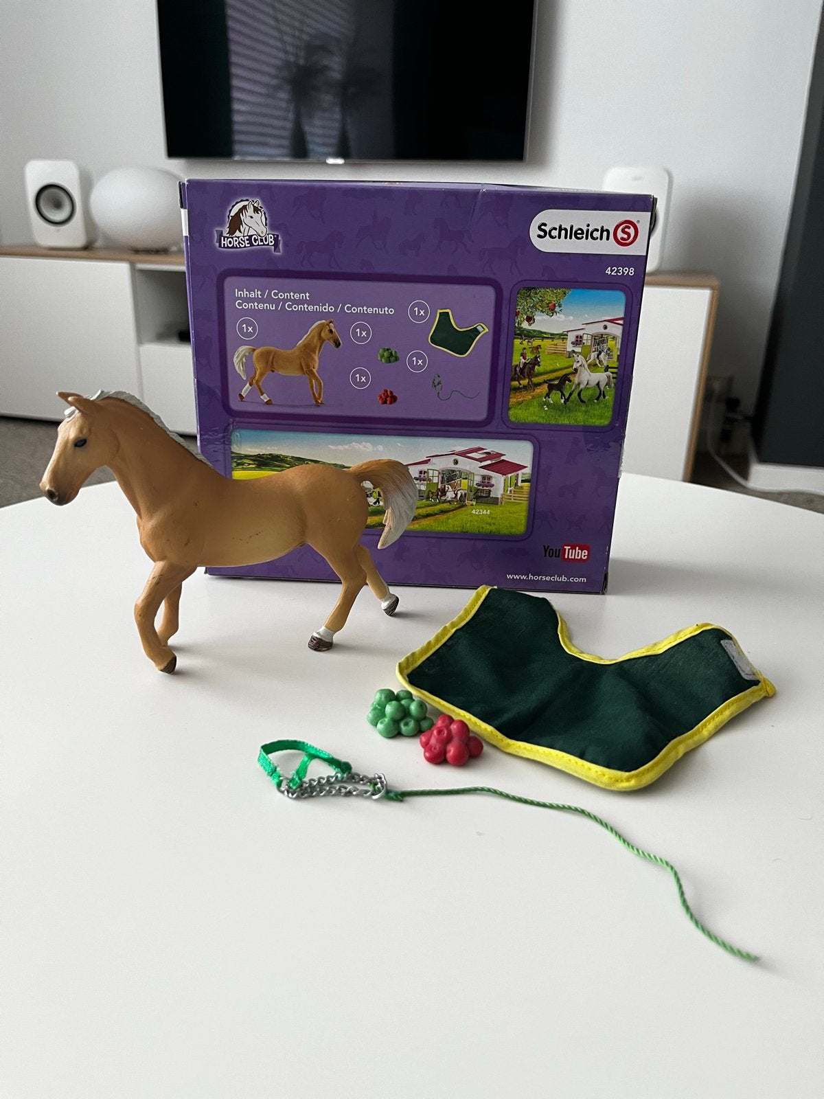 Schleich Horse Club paard met deken en halster - 42398, Ophalen of Verzenden, Gebruikt