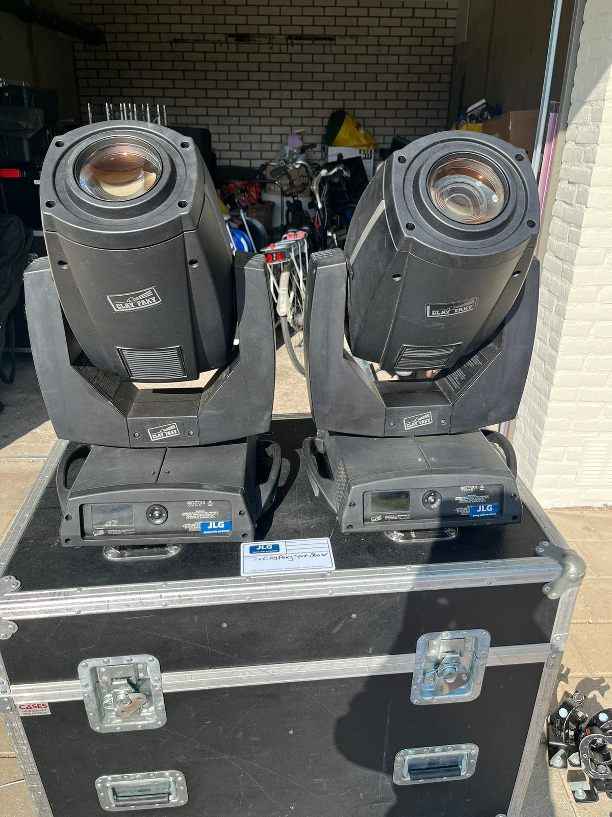 4x Clay Paky Alpha Spot 800 QWO + 2 flightcases, Ophalen, Zo goed als nieuw, Licht