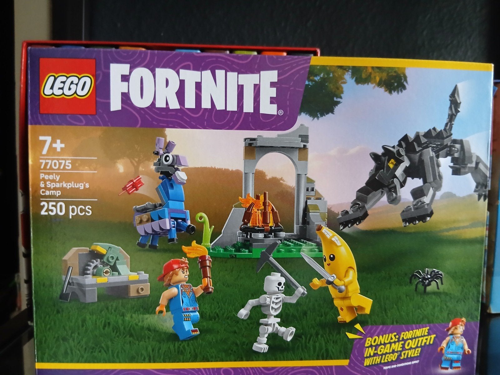 Lego Fortnite Peely & Sparkplug's Camp 77075 Compleet, Inclusief instructies, Overige thema's, Lego, Ophalen of Verzenden