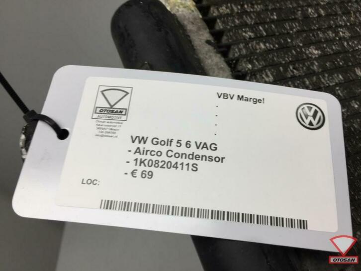 vw golf 5 6 vag airco condensor 1k0820411s, Gebruikt, Volkswagen, Volkswagen AG, Berliner Ring 2
38440  Wolfsburg, DE