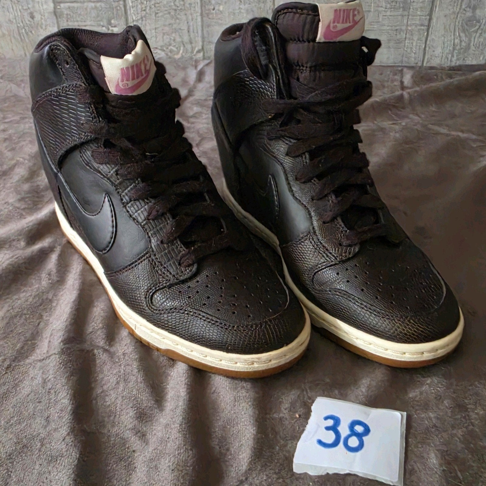 Nieuwe Nike Dunk Sky High Sneakers nike sleehakken Maat 38, Zwart, Nike, Nieuw, Ophalen of Verzenden