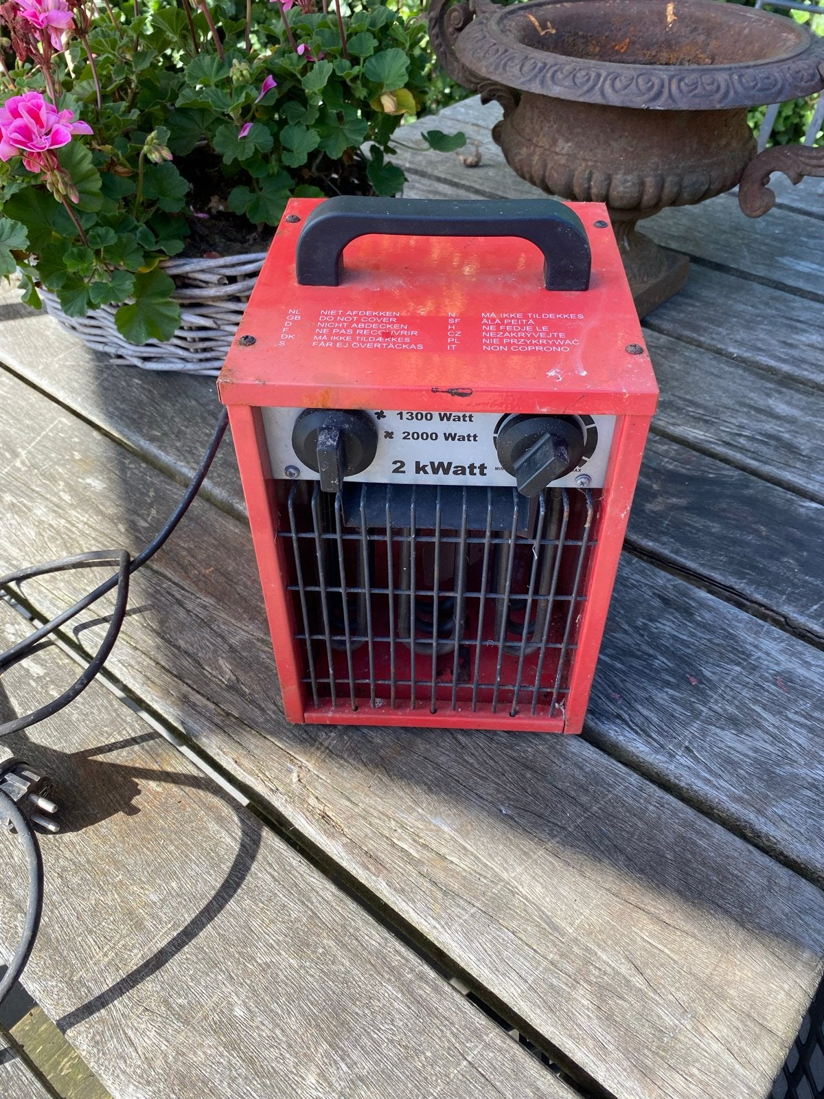 Eurom EK 2001 Elektrische Kachel - 2000 Watt, Ophalen, 30 tot 80 cm, Gebruikt, Kachel