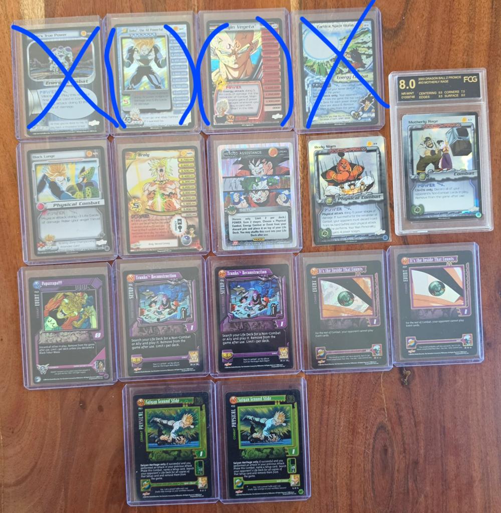 Dragonball Z en GT Kaarten Score Ultra Rares, Hobby en Vrije tijd, Verzamelkaartspellen | Overige, Verzenden, Meerdere kaarten