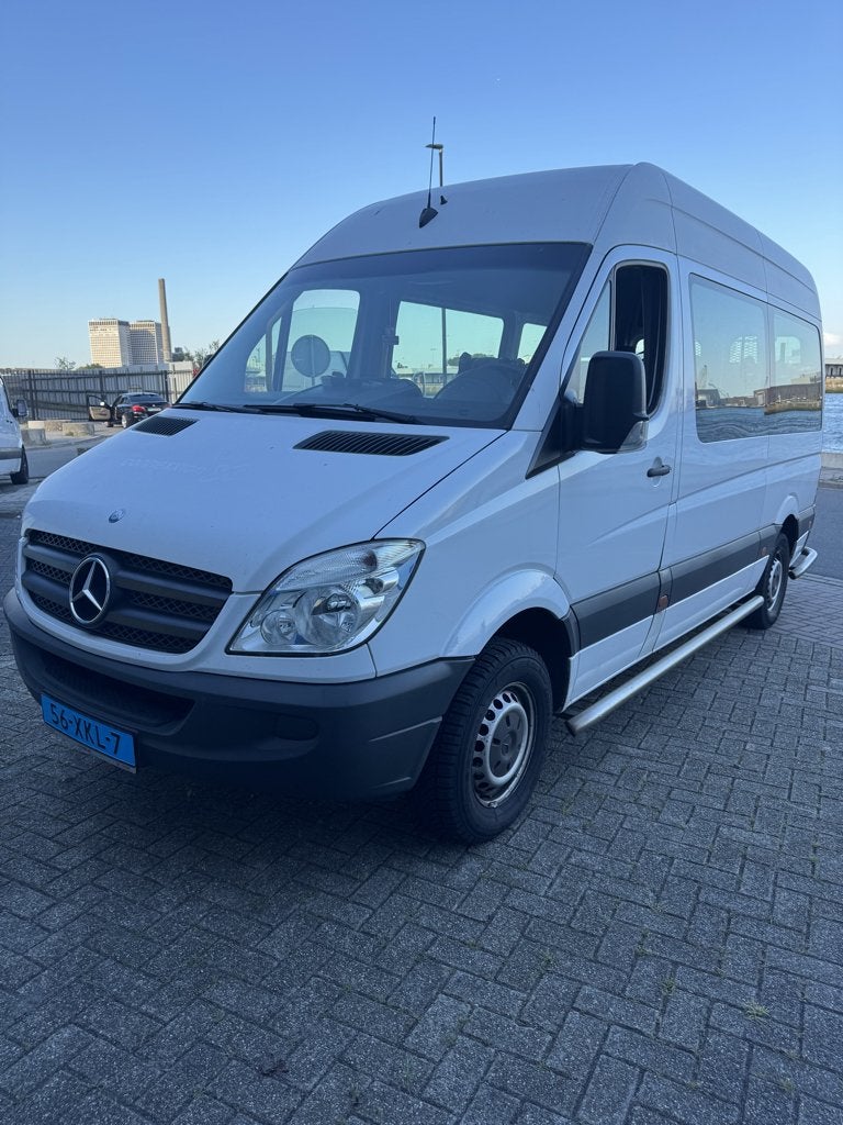 Mercedes-Benz Sprinter L2H2 Rolstoelbus / rolstoeltaxi airco, Auto's, 13 km/l, Euro 5, Achterwielaandrijving, Wit