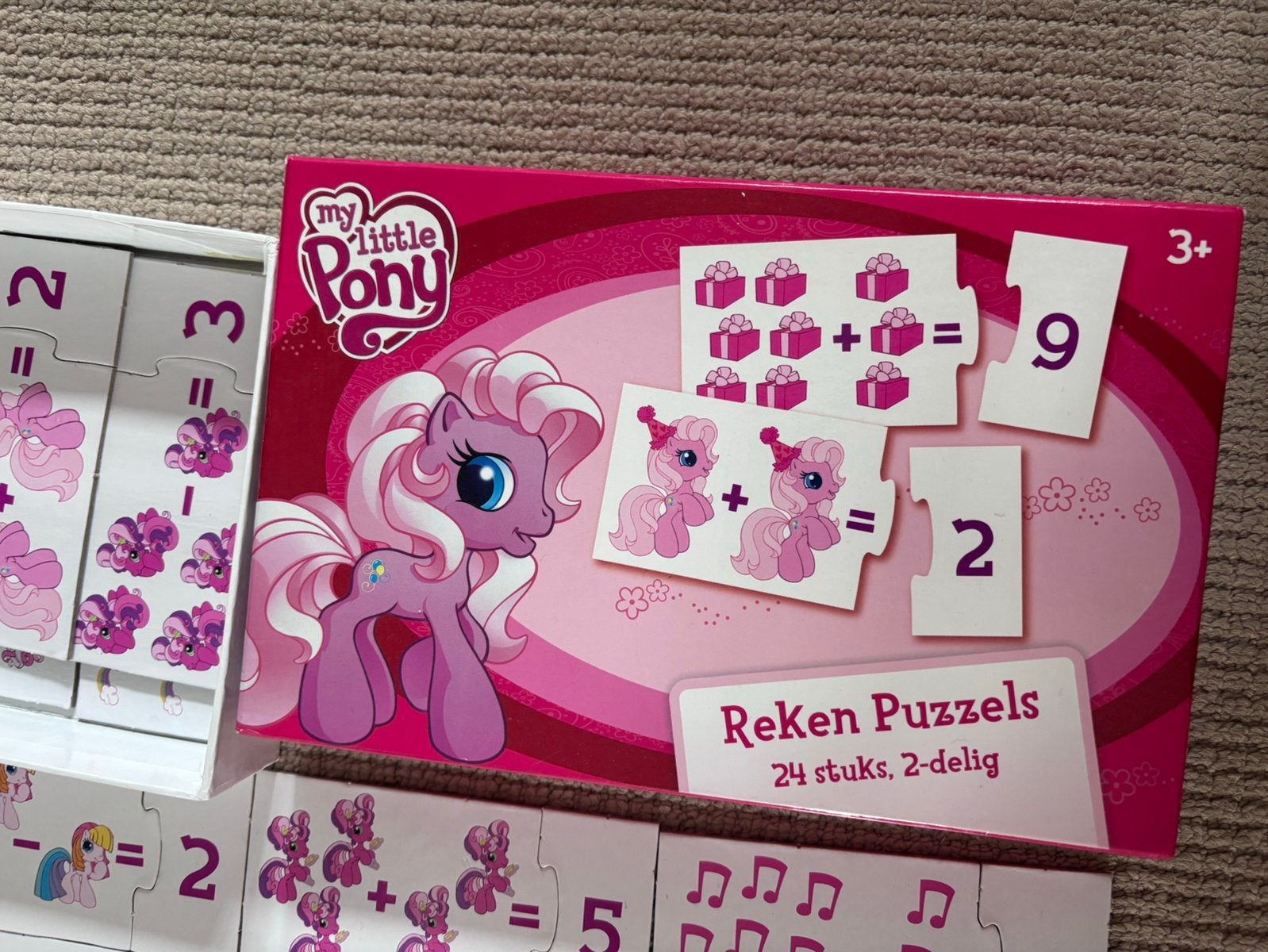 My Little Pony reken puzzels, Ophalen of Verzenden, 10 tot 50 stukjes, Zo goed als nieuw, 4 tot 6 jaar