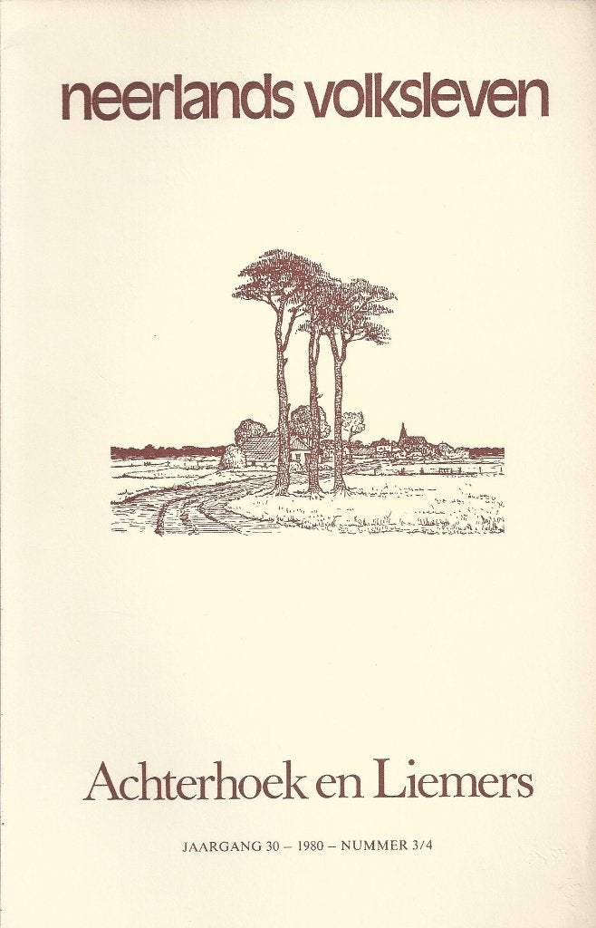 Neerlands Volksleven - Achterhoek en Liemers - 1980 Nr. 3/4, Ophalen of Verzenden, Gelezen