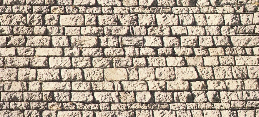 Noch Mauerplatte Quaderstein (57740), Hobby en Vrije tijd, Modeltreinen | H0, Overige merken, Natuur, Gelijkstroom of Wisselstroom