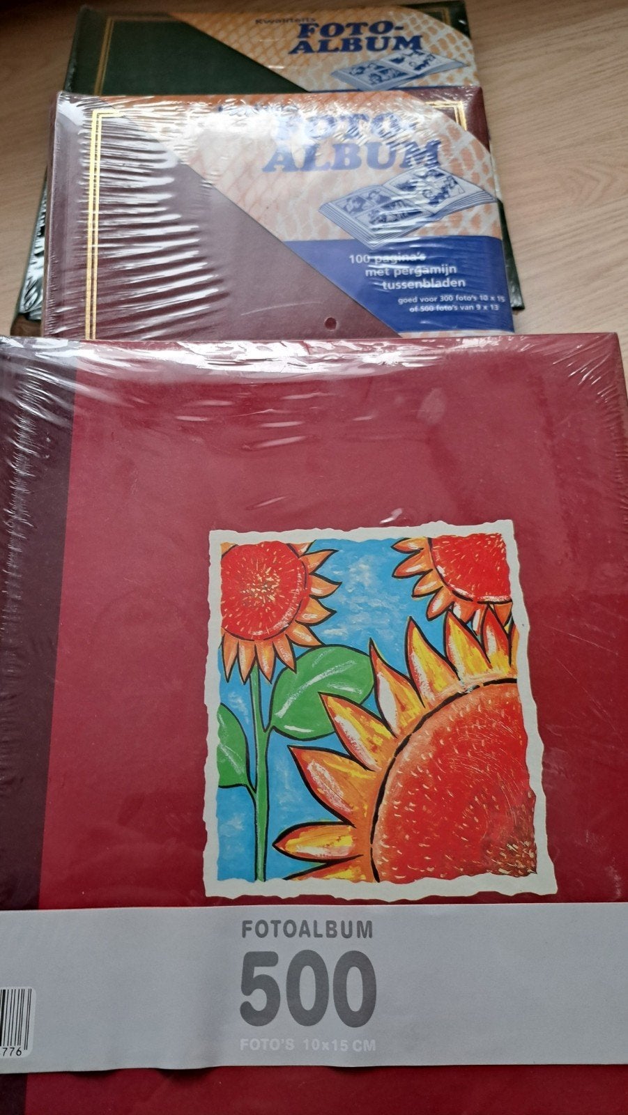 Nieuwe Fotoalbums (3 stuks) - Diverse kleuren en formaten, Audio, Tv en Foto, Rood, Plakboek, Overige merken, Nieuw