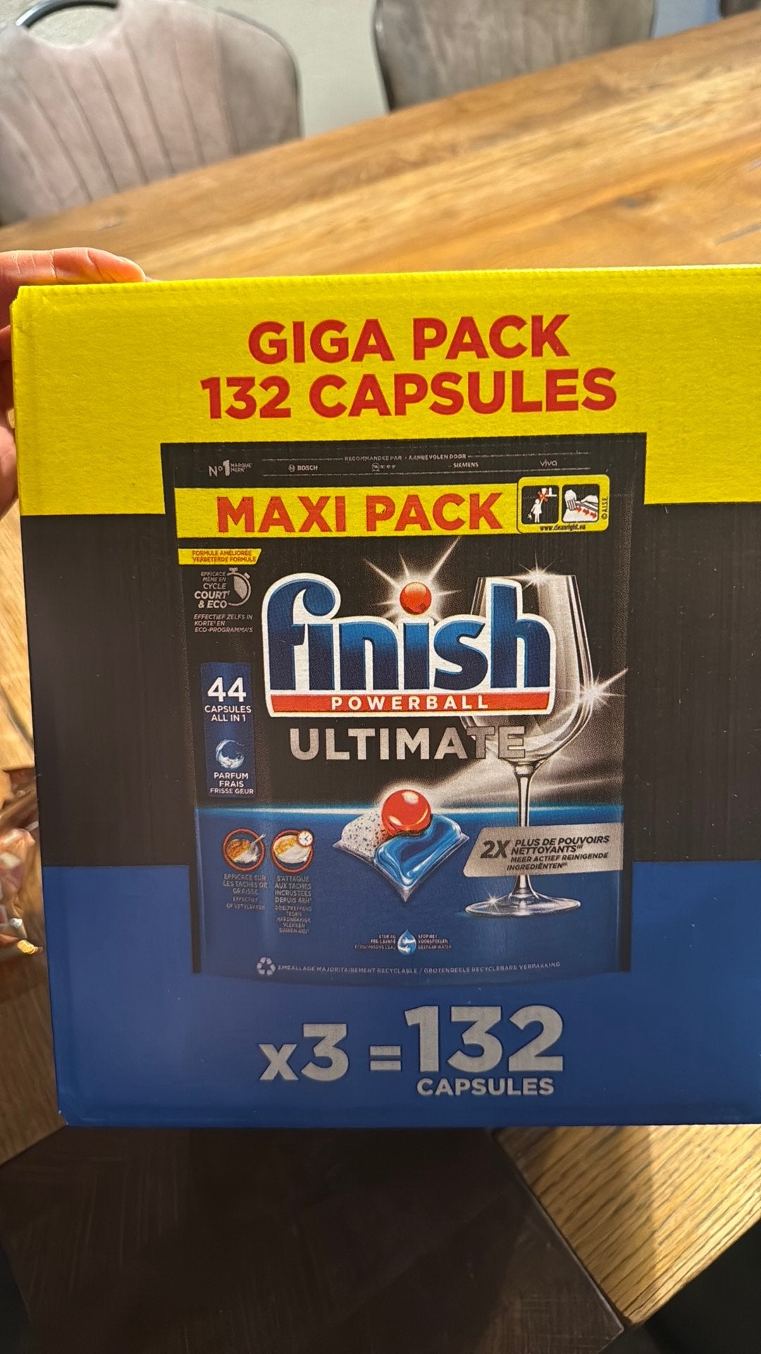 Finish powerball ultimate capsules 132 stuks, Ophalen