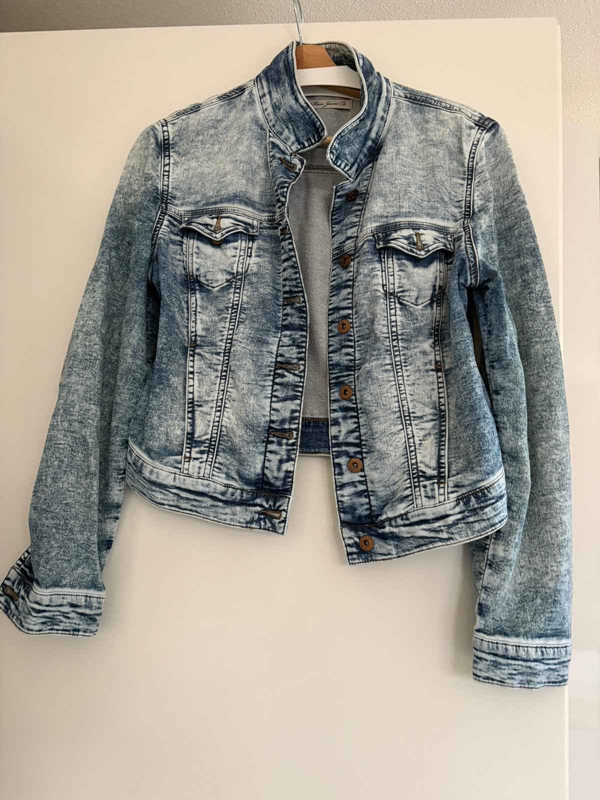 Dames spijker jasje ., Ophalen of Verzenden, Zo goed als nieuw, Maat 38/40 (M), Blauw