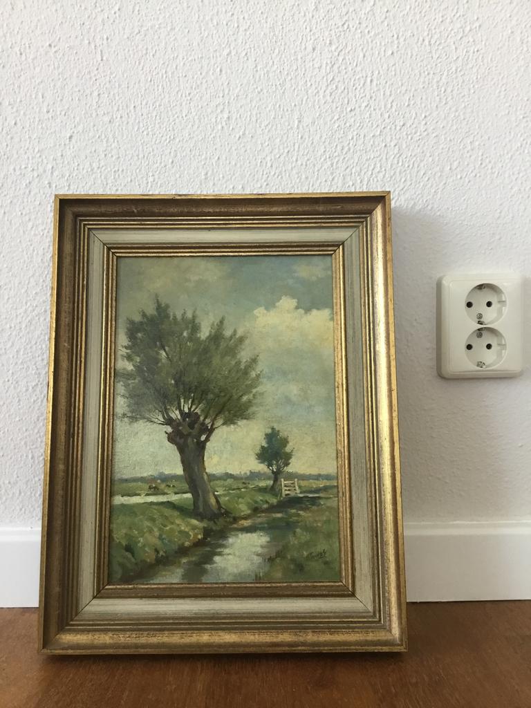 Schilderij van M. Tonkes, Antiek en Kunst, Ophalen