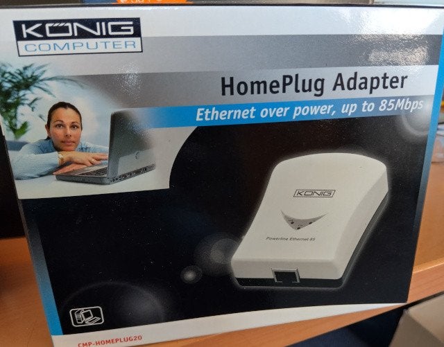 König cmphomeplug20 powerline netwerkadapter, Ophalen of Verzenden, Nieuw