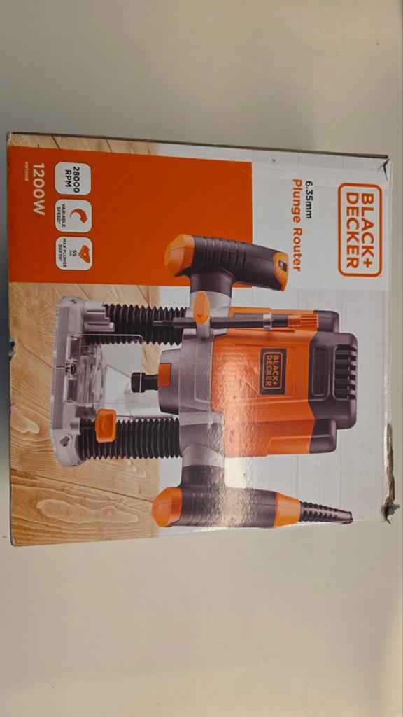 Black+Decker Bovenfrees, Ophalen of Verzenden, Zo goed als nieuw, Elektrisch, Bovenfrees