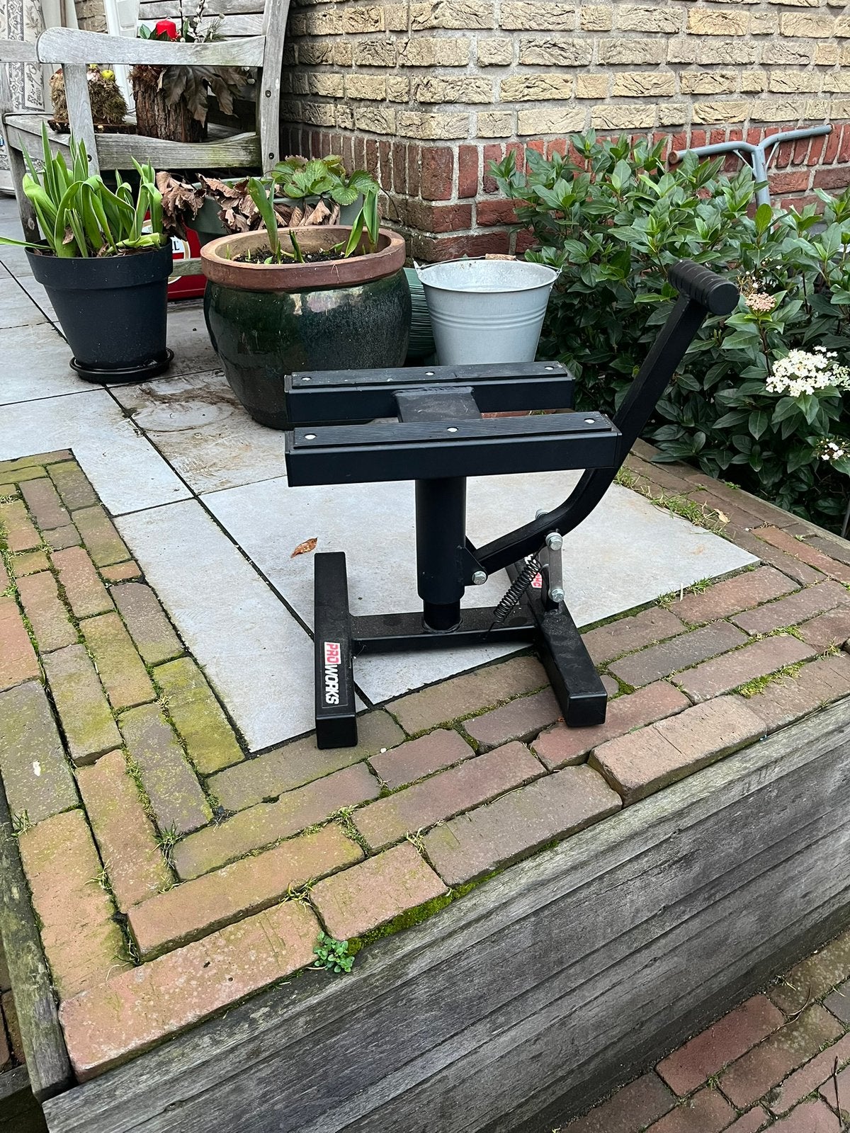 Proworks paddock stand, Motoren, Accessoires | Overige, Ophalen of Verzenden, Gebruikt