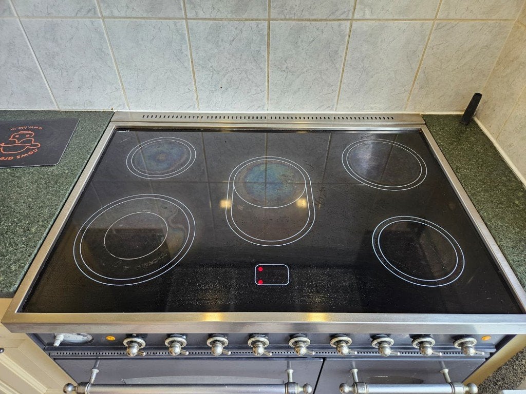 Boretti ceramic range cooker / fornuis with double oven, Ophalen, Gebruikt, 60 cm of meer, Grill