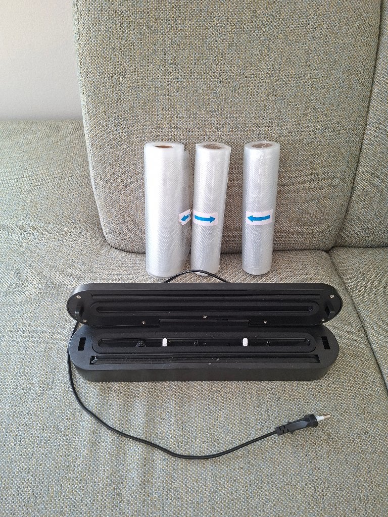 vacuümsealer met 3 rollen inpak 1x gebruikt, Ophalen, Overige typen, Kunststof, Zo goed als nieuw