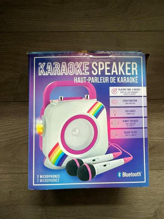 Karaoke set met verlichting, Ophalen of Verzenden, Complete set