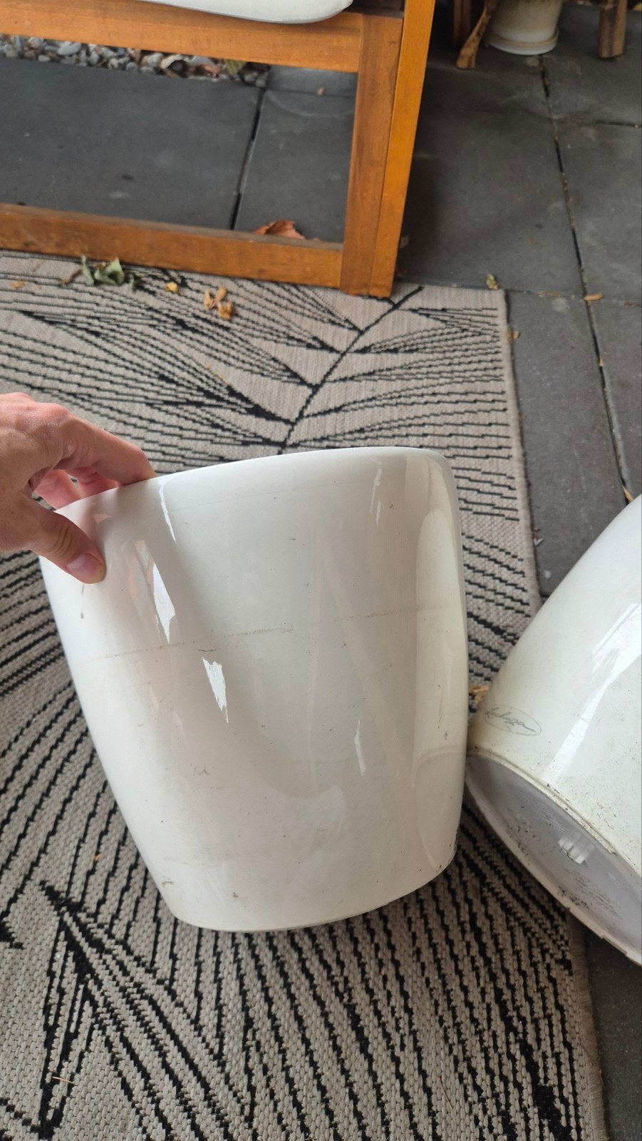 4 Lechuza kunststof bloempotten (zonder bewateringssysteem), Ophalen, Kunststof, Gebruikt, Minder dan 60 cm