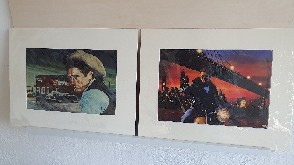 James Dean 2 prenten, Ophalen of Verzenden, Voor 1940, Overige onderwerpen