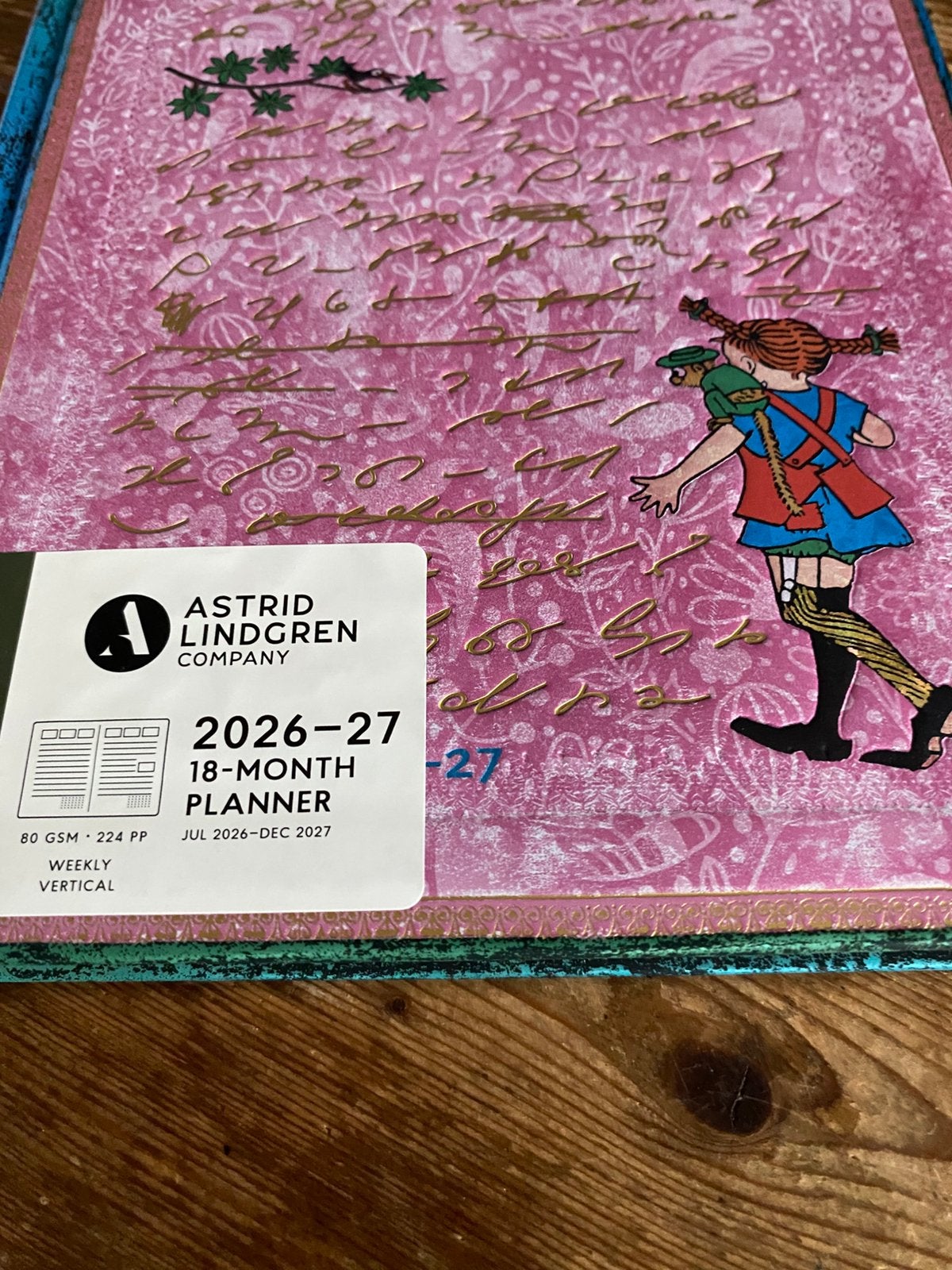 Paperblanks Pippi Langkous 18 mnd planner/agenda, Ophalen of Verzenden, Nieuw
