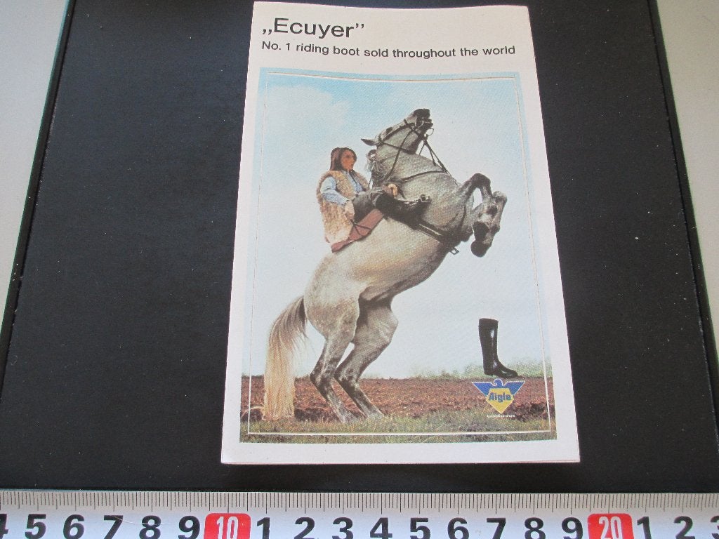 sticker AIGLA Ecuyer No. 1 riding boot sold throughout the w, Ophalen, Zo goed als nieuw