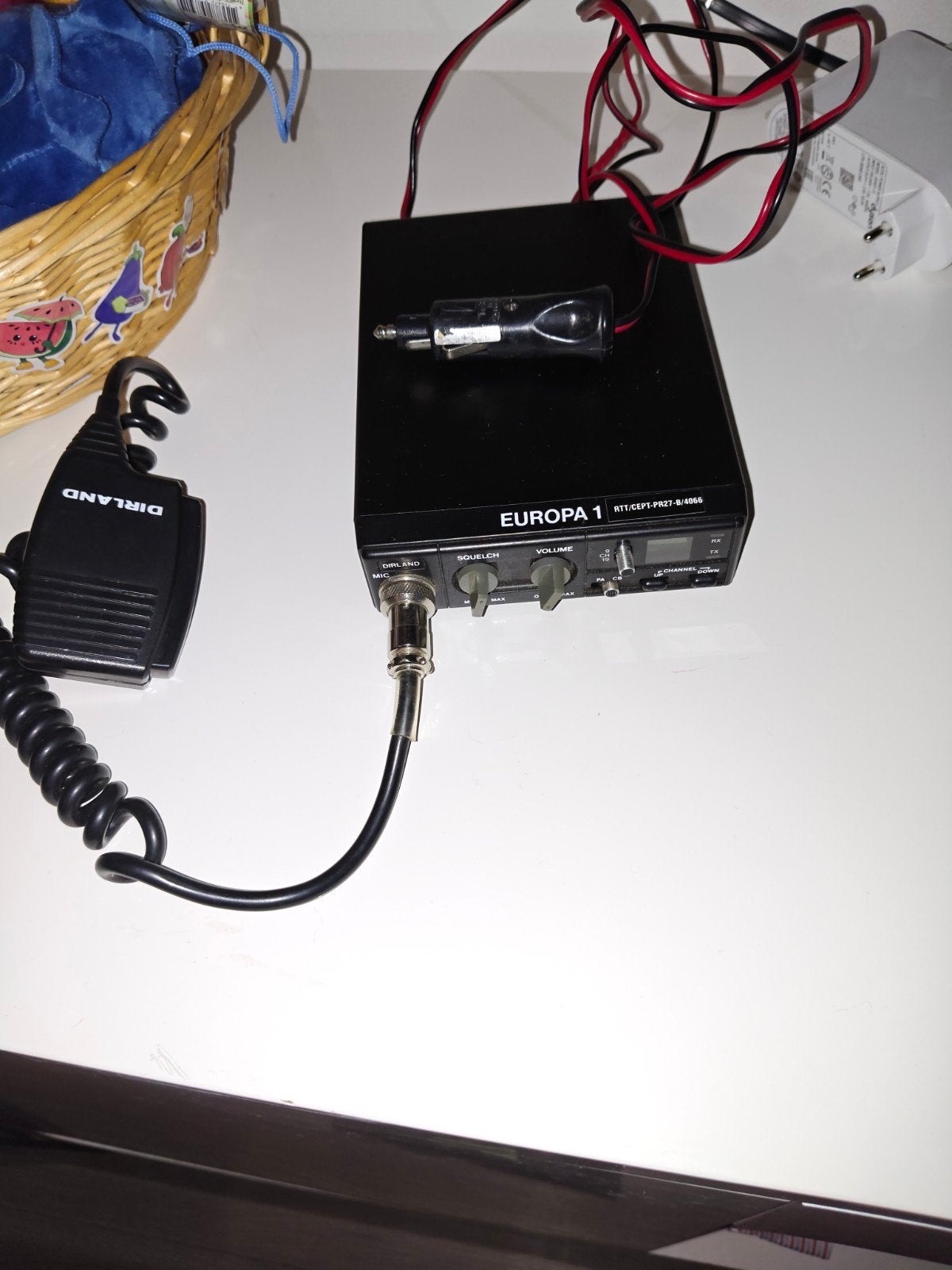 Europa 1 CB-radio met microfoon, Ophalen of Verzenden, Gebruikt