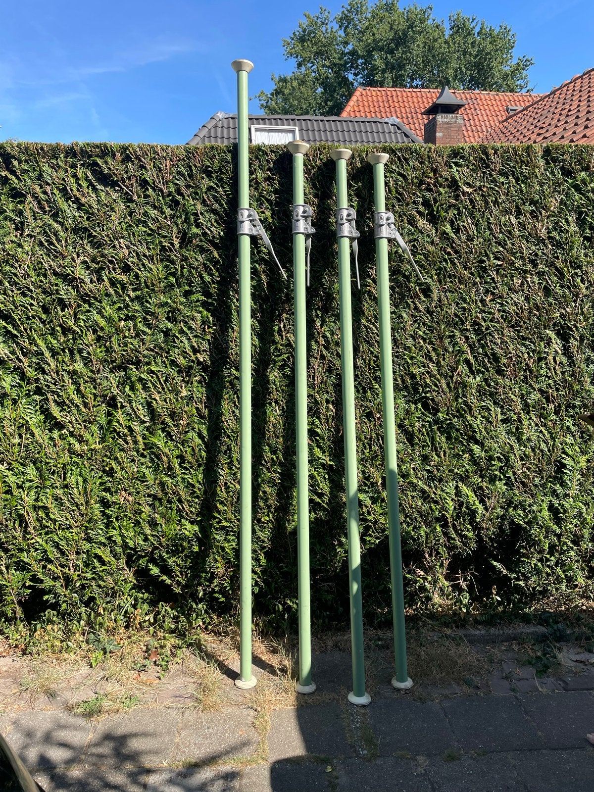 Manfrotto Autopoles groen - Set van 4 € 25 per stuk, Manfrotto, Statief, Ophalen, Gebruikt