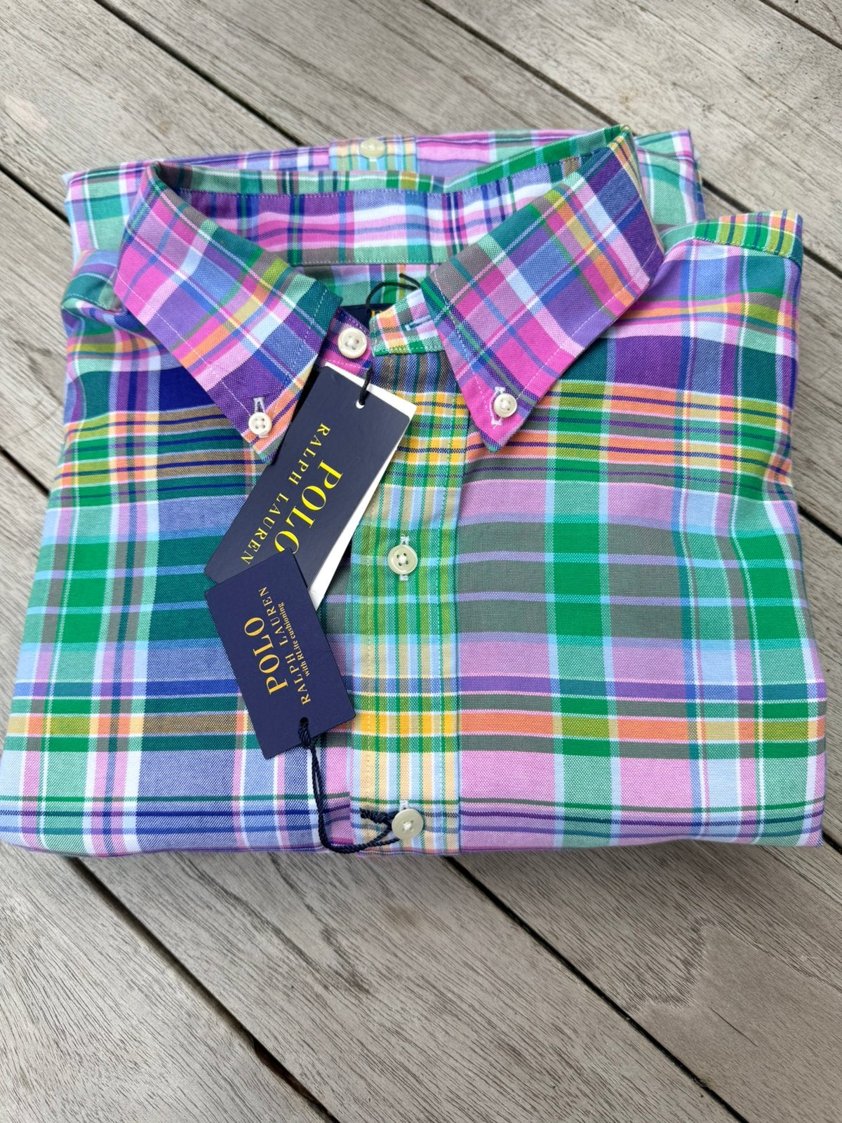 Polo Ralph lauren ruimvallend nieuw XL overhemd, Ophalen, Nieuw, Blauw, Halswijdte 43/44 (XL)