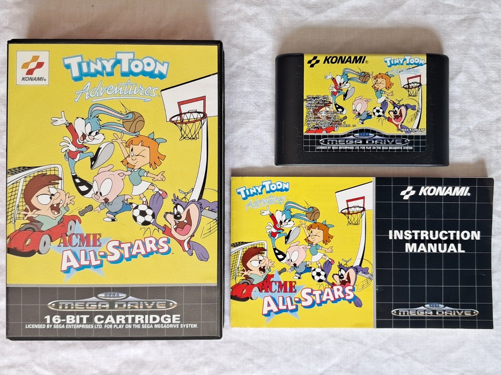 Tiny Toon Adventures: Acme All-Stars - SEGA Mega Drive, Spelcomputers en Games, Games | Sega, Gebruikt, 2 spelers, Eén computer