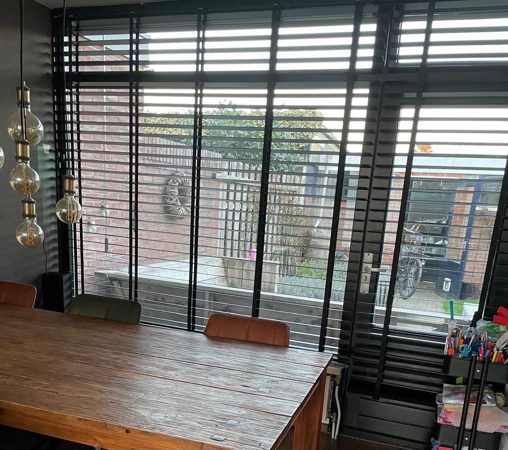 Zwarte jaloezie Veneta, zwart., Ophalen, Jaloezie, Gebruikt, Zwart