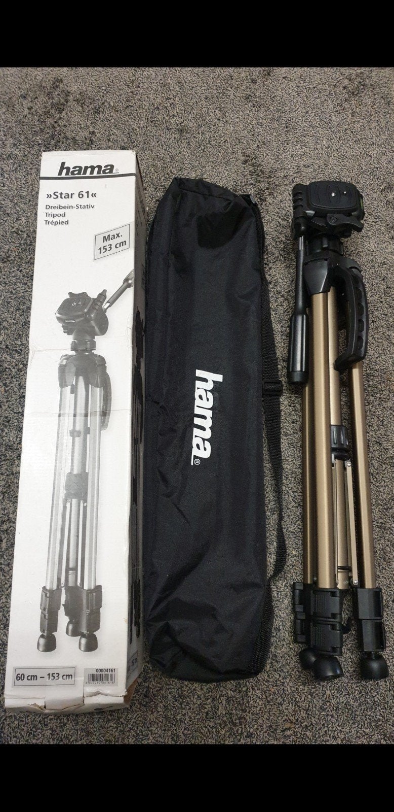 hama tripod statief nieuw, Audio, Tv en Foto, Ophalen of Verzenden, Nieuw, 150 tot 175 cm, Driepoot