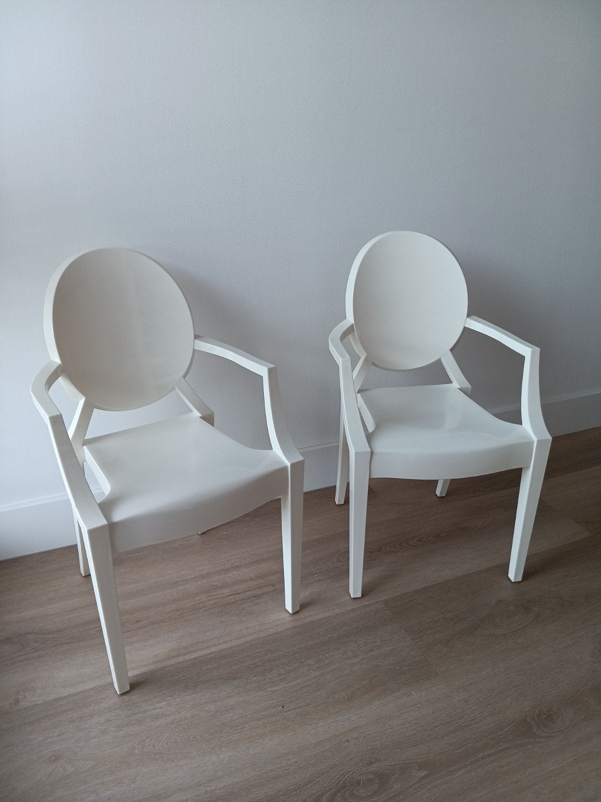 2 Vintage Kartell Lou Lou Ghost kinderstoelen, Ophalen of Verzenden, Gebruikt, Overige typen