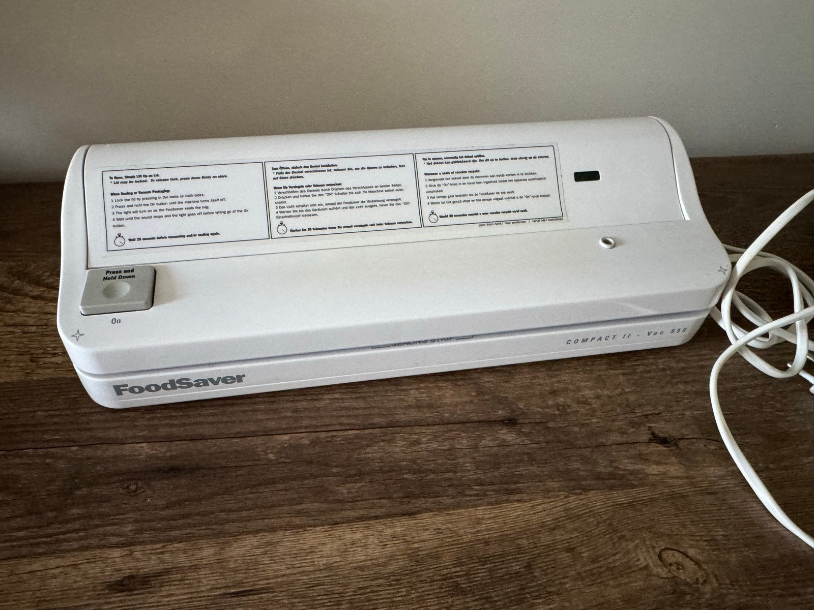 FoodSaver by Tilia VAC-550 Vacuummachine - Voedsel langer ve, Ophalen of Verzenden, Gebruikt