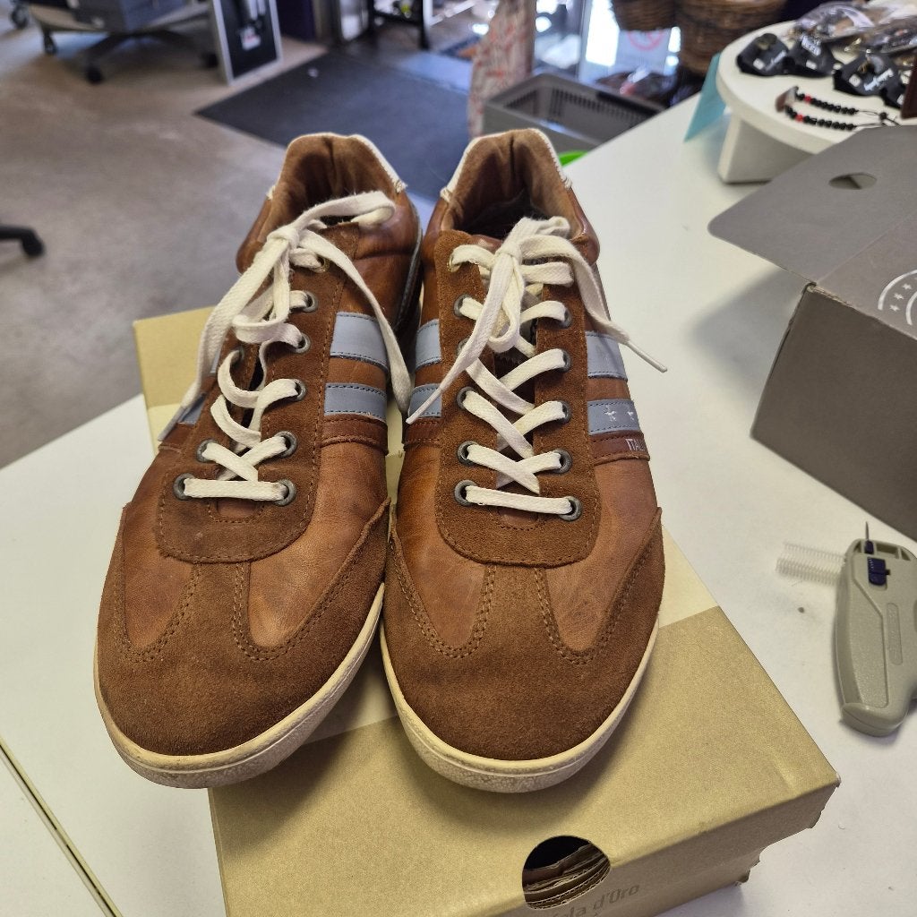 Pantofola d'Oro sneakers maat 46 cognac leer Italia 51516, Bruin, Via del Lavoro 1, 63821 Porto Sant'Elpidio FM, Italië, Ophalen of Verzenden