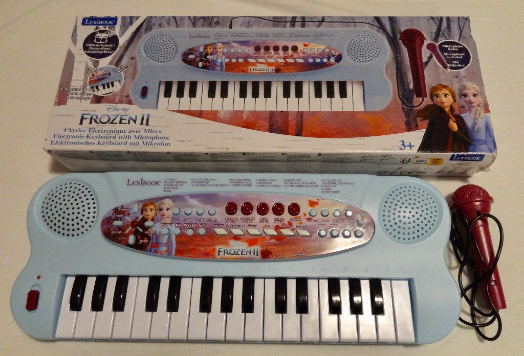 Frozen Electronic Piano Keyboard met microfoon (32 toetsen), Ophalen of Verzenden, Overige figuren, Zo goed als nieuw, Overige typen