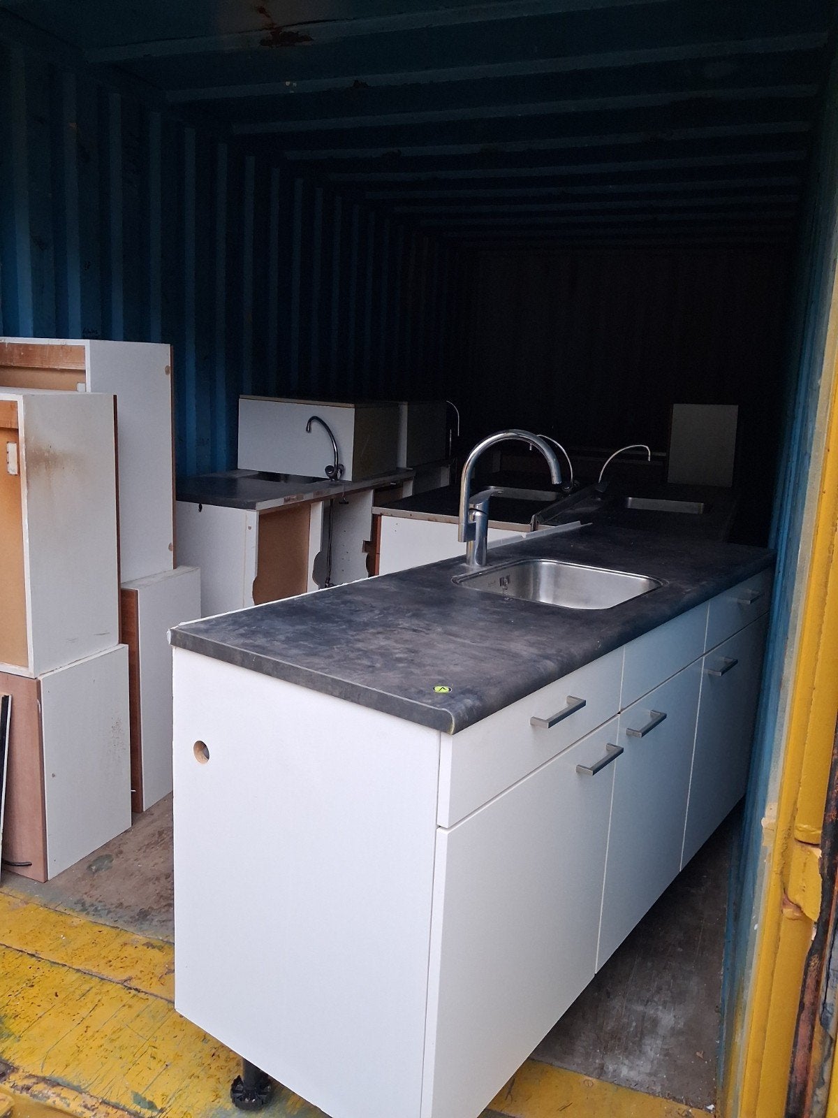 Bribus keukenblokken met bovenkasten, Ophalen of Verzenden, Wit, Enkelwandige keuken