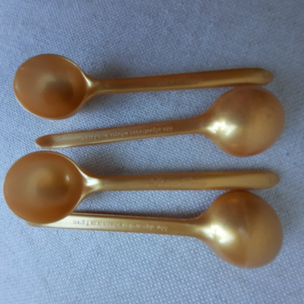 Douwe Egberts lepeltje Licht en Romig (4 stuks) goud, Ophalen of Verzenden