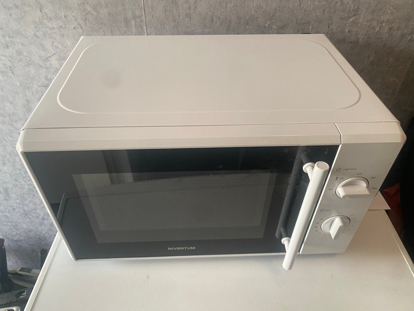 Inventum Magnetron - Wit, Witgoed en Apparatuur, Magnetrons, Gebruikt, Minder dan 45 cm, Ophalen of Verzenden, Magnetron