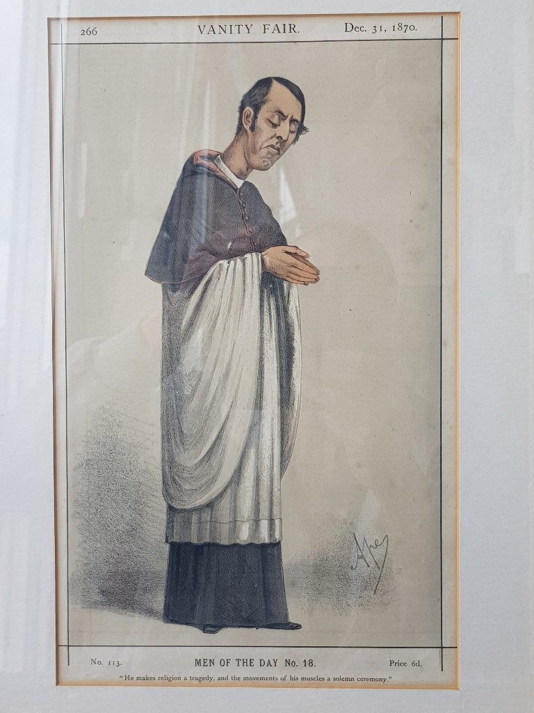 Men of the day antieke Engelse ingelijste Vanity Fair Litho, Antiek en Kunst, Ingelijst, Ophalen of Verzenden, Personages en Fantasiefiguren