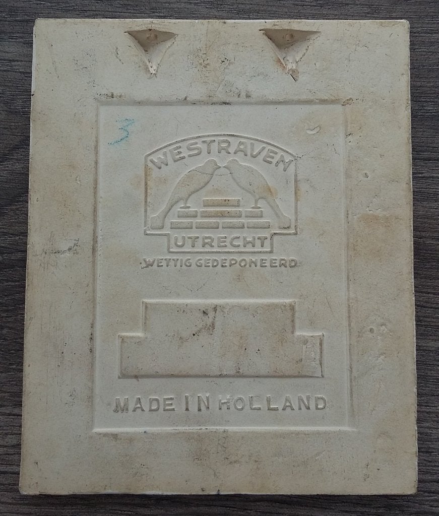 Omstreeks 1930 Westraven Utrecht Tegel "Jezus Lam Gods", Antiek en Kunst, Antiek | Religie, Ophalen of Verzenden