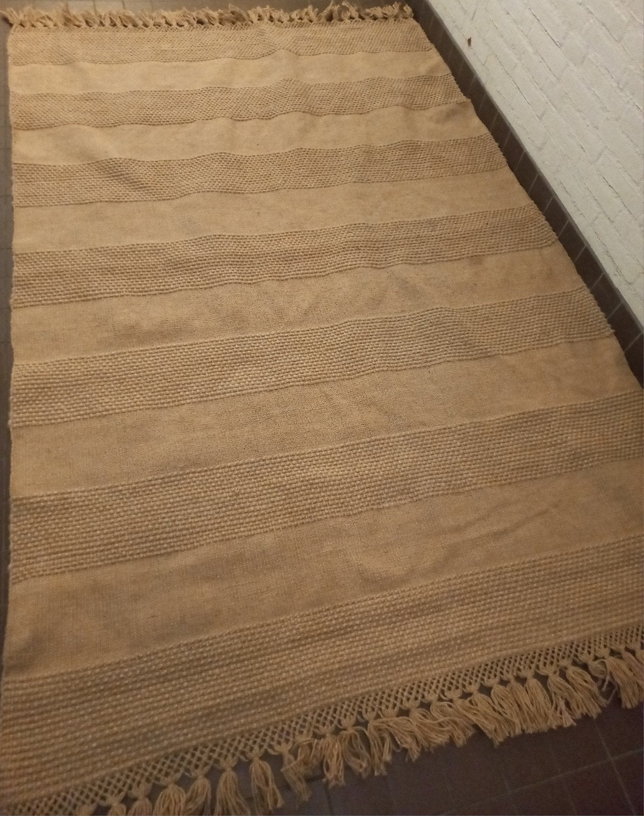 Zeer nette handgemaakt vloerkleed 160x230 jute sisal look, Ophalen, 150 tot 200 cm, 200 cm of meer, Zo goed als nieuw